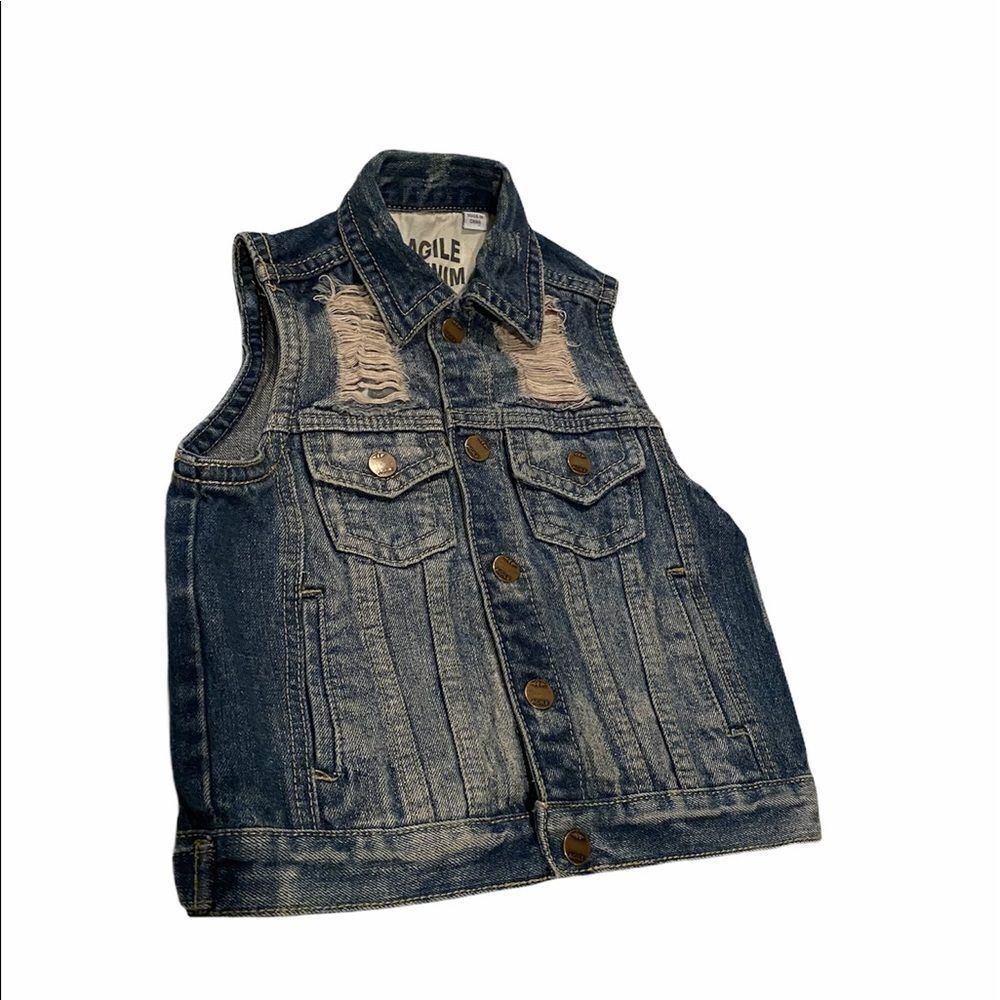 Agile Denim Kids Vest Girls Size 5
